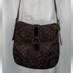 Coach Brown Designer Shoulder Bag f12852